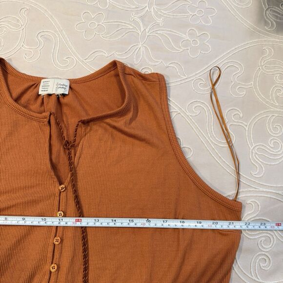 Anthropologie Saturday Sunday Marina Tiered Wide Leg Jumpsuit Sleeveless Size XL - Picture 10 of 12